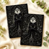 Gothic Black Cat themed Notebook 1pc,Blank Lined Pages, Ideal Gift for Note-Taking, Inspiring for Everyone, Perfect for Students 6