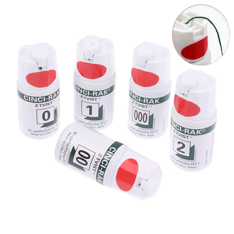 

1 Bottle Dental Thread Disposable Gingival Retraction Cord Retractor Splitter Knitted Cotton Gum Line Dentist Material 5 Sizes