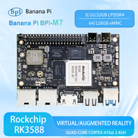 Banana Pi BPI-M7 RockChip RK3588 Quad A76 2.4Ghz and Quad A55 1.8Ghz Mali G610MC4 GPU optional 8G/16G/32G LPDDR4 64G/128G eMMC