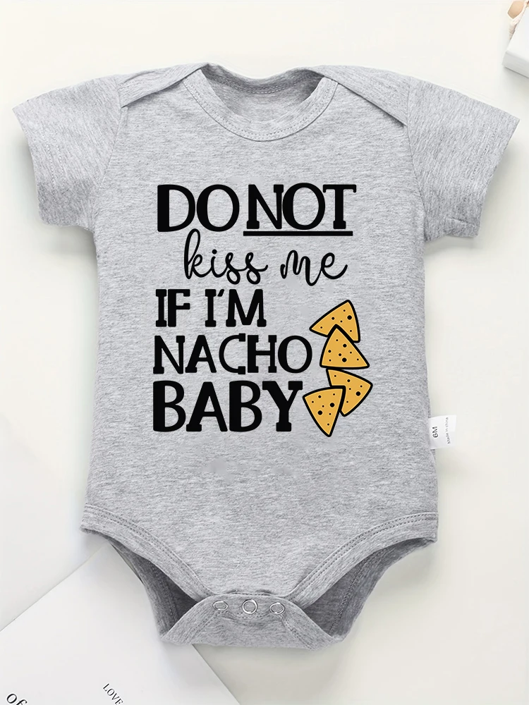 Nacho Baby Grappige Pasgeboren Jongen Kleding Amerikaanse Stijl Schattige Harajuku 100% Katoen Baby Meisje Onesie Populaire Nieuwe Creatieve Bodysuit