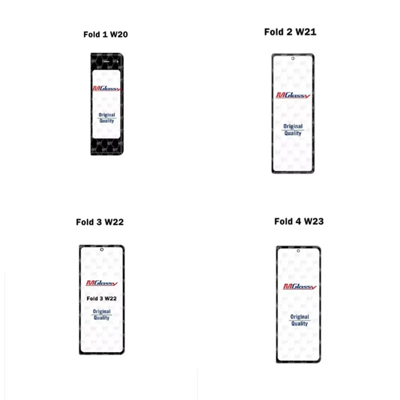 

2 шт./пакет, внешнее стекло Musttby с OCA для SM Z Fold 1/2/3/4/5 W20/W21/W22/W23/W24, маленькая ЖК-экранная панель, стеклянная часть для ремонта