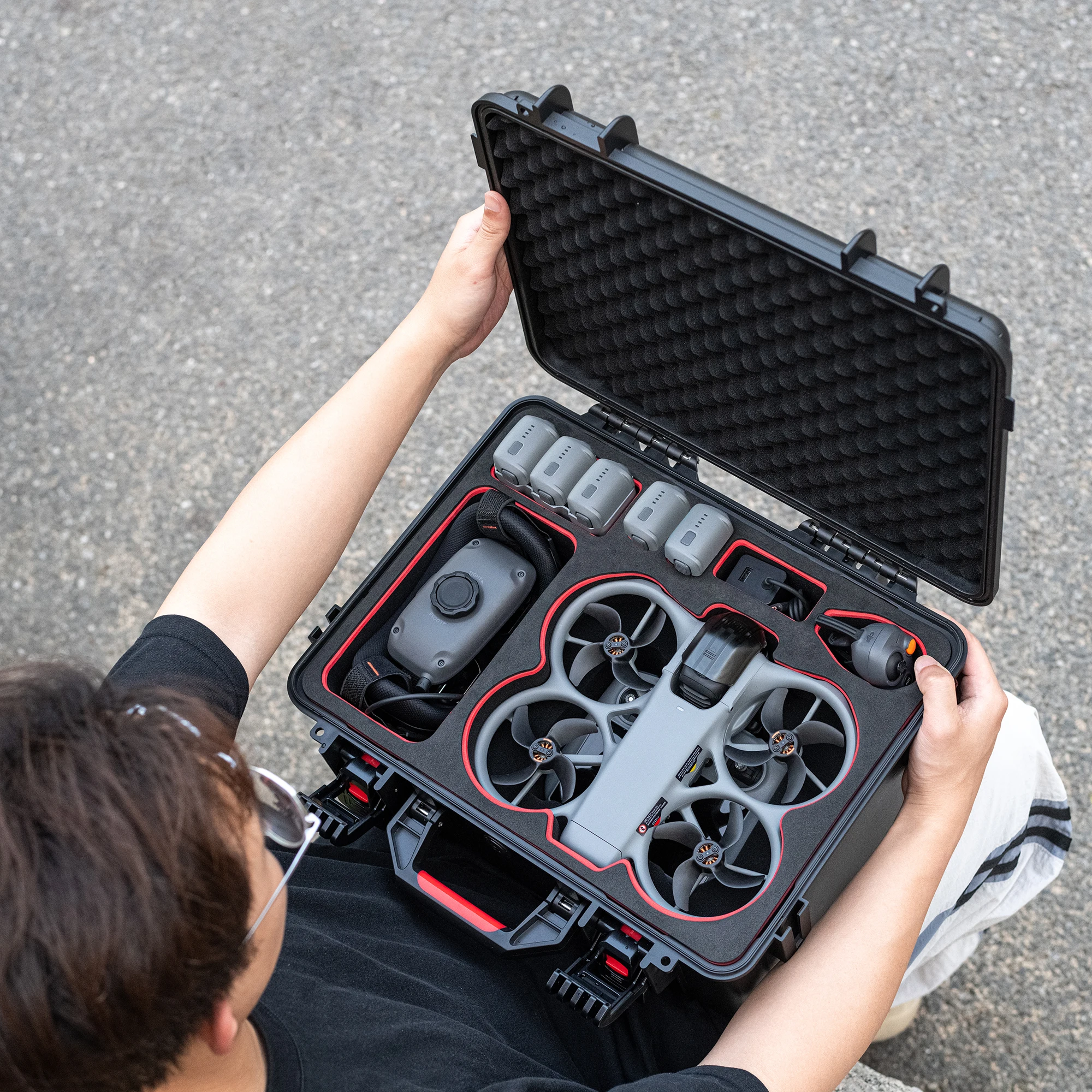 Étui rigide étanche pour DJI Avata 360 Combo, boîte de rangement de voyage antichoc, support pour lunettes RC2/G-N3/contrôleur de mouvement/batterie