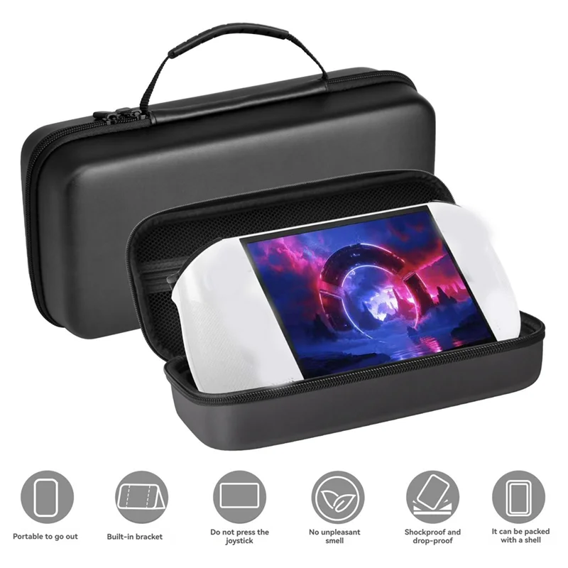 حافظة حمل JABS-Travel لهاتف Lenovo Legion Go S Host حافظة واقية محمولة صلبة مع مقبض مريح بسحاب مزدوج