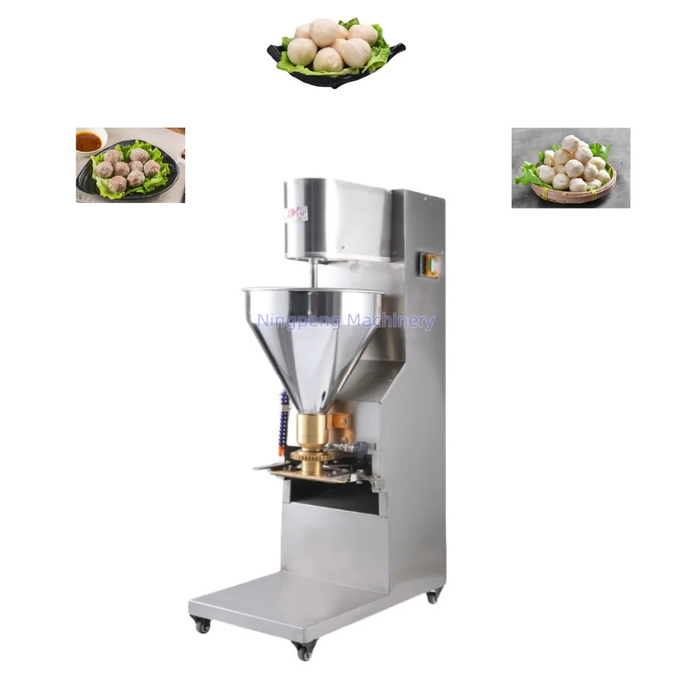 Automatic Fresh Fish Chicken Meatball Rounding Molding Machine Vertical Stuffed Meatball Making Machine