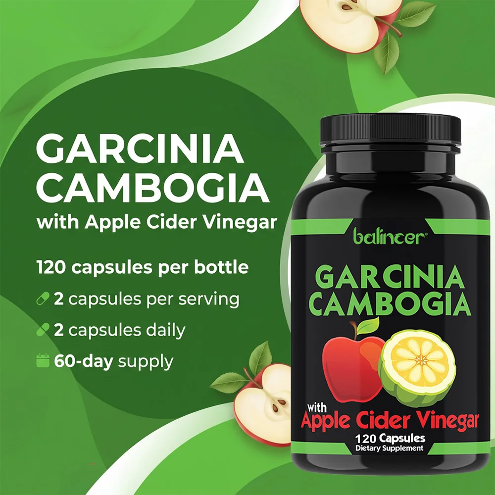 Garcinia Cambogia Capsules, Fat Burning & Weight Management, Appetite Suppressant, Metabolism, Energy, Suitable for Men & Women