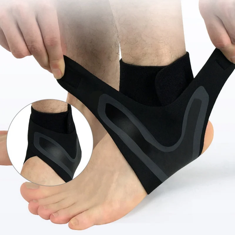 Ankle Brace Breathable Polyester Fiber For Sprains Sport Injuries Adjustable Compression Ankle Wrap Support Fitness Running Tool