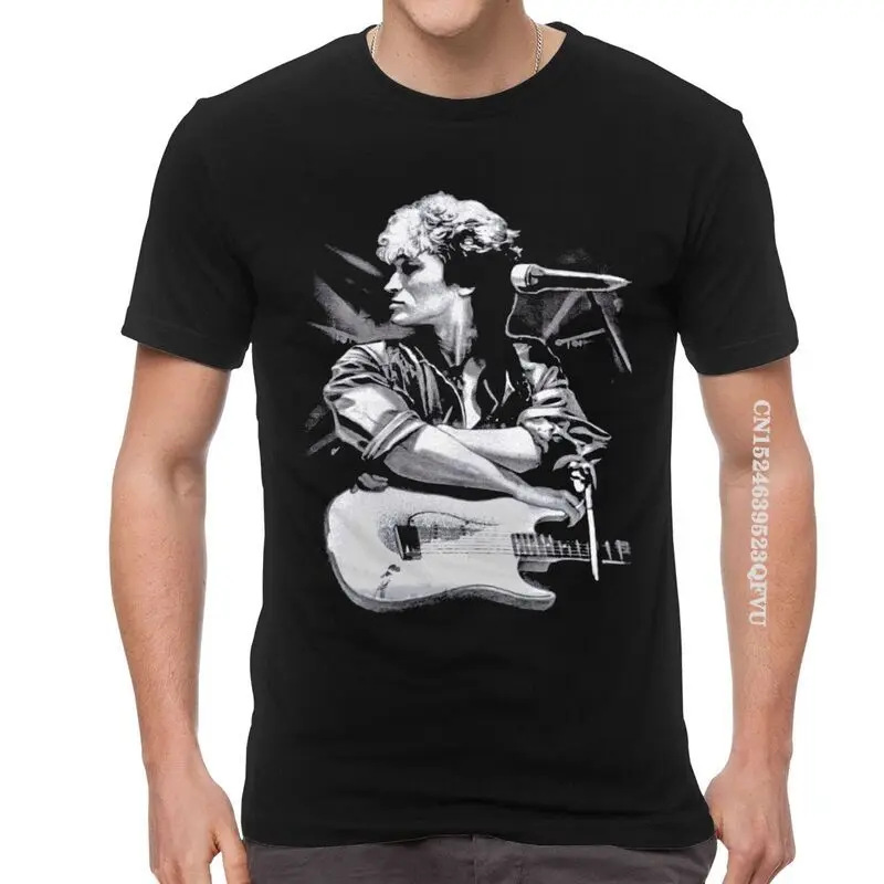 Viktor Tsoi Guitar T Shirt Mens Cotton Oversized Print Tshirts Men Streetwear Tshirt Rusian Rock Kino Tee Tops