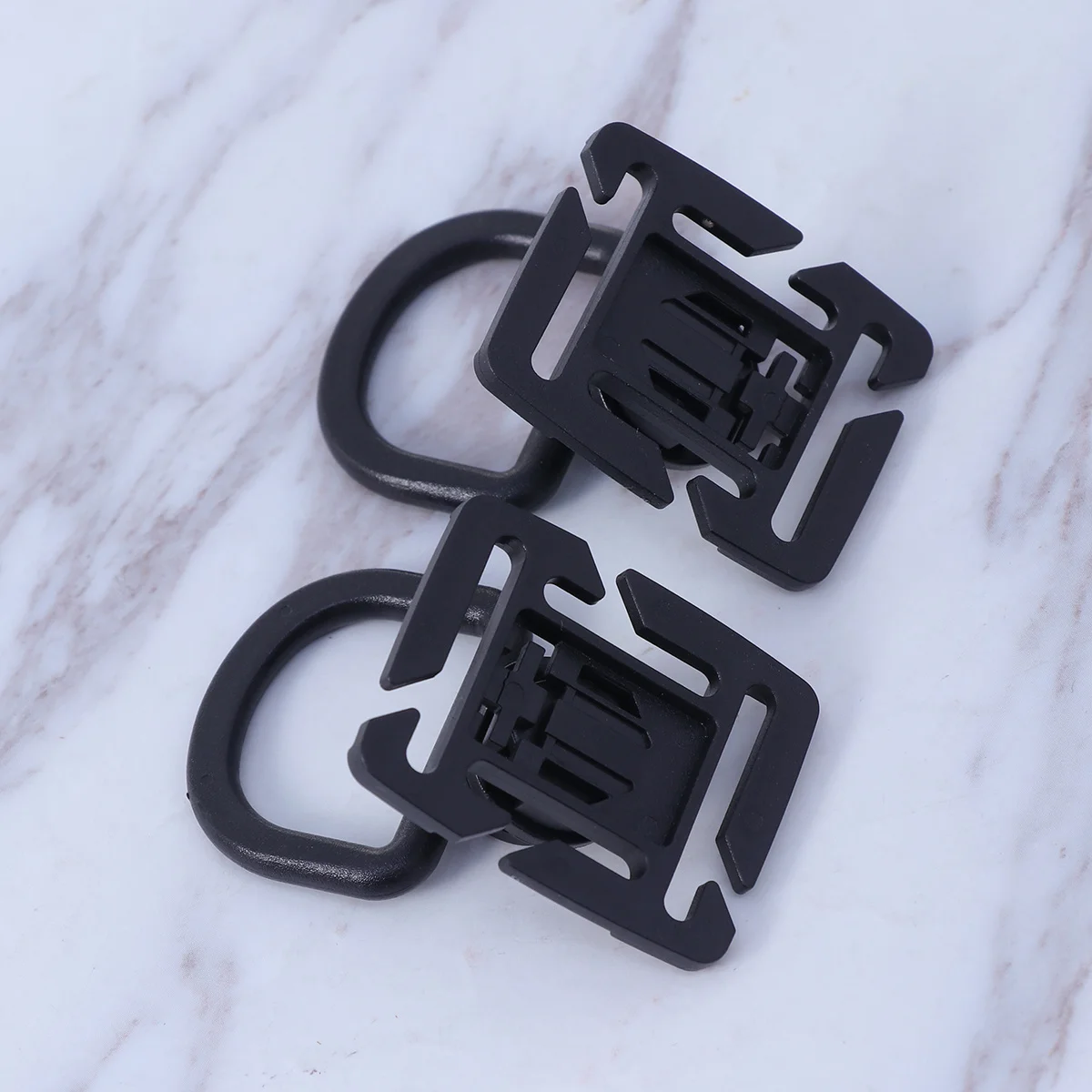 

10Pcs D-Ring Locking Buckles for Webbing Outdoor Equipment and Systems Black D-Ring Outdoor Accessory Survival Accessory