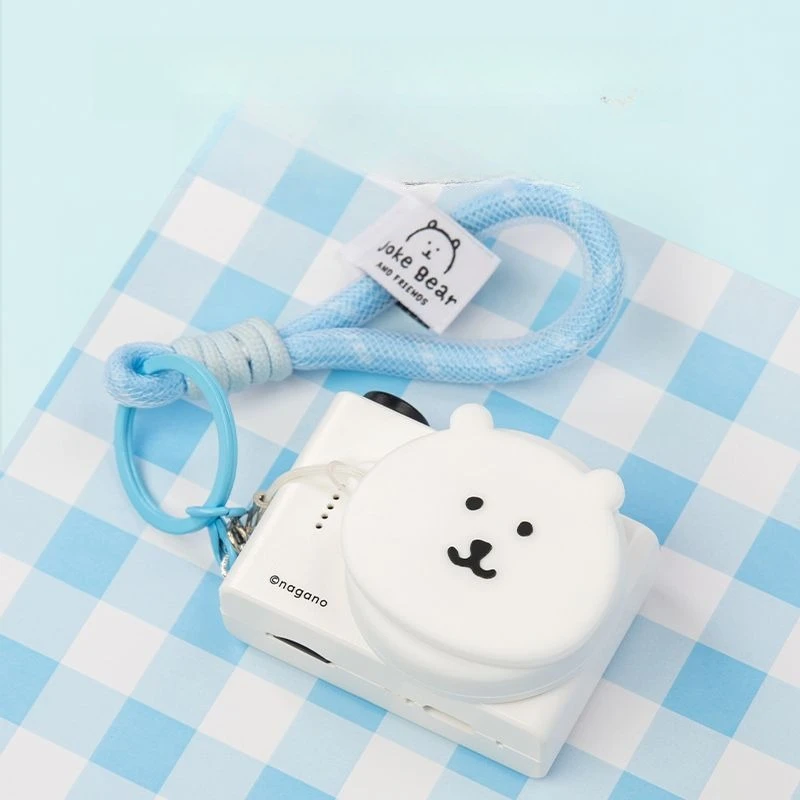 

Мини-фотоаппарат Chiikawa с забавными медвежьими друзьями: портативный, в ретро-стиле, с милым мультяшным дизайном животных, забавная игрушка-подарок