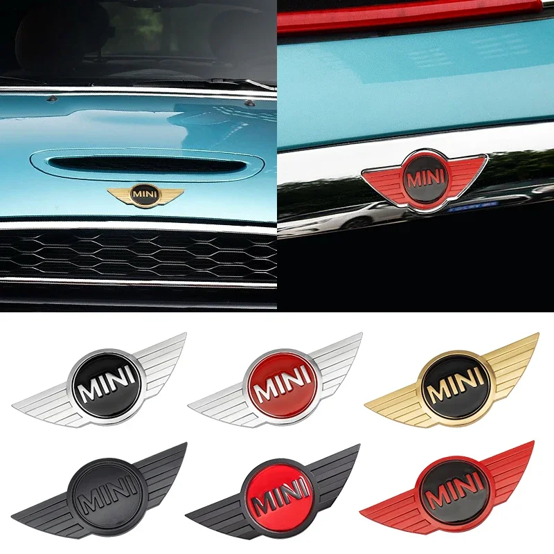 Metal Car Body Sticker Logo Rear Emblem Decal Accessories For BMW Mini Cooper Countryman Clubman S F55 F56 R55 R56 R60 F60 Badge