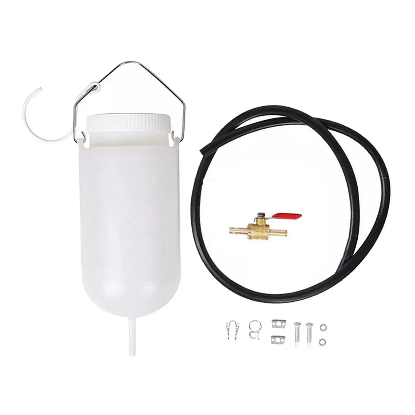 Auxiliary Fuel Tank 1L with Scales Portable with Fuel Hose Sturdy Versatile Motorcycle Tools Motorcycle Fuel Tank Repair Tool