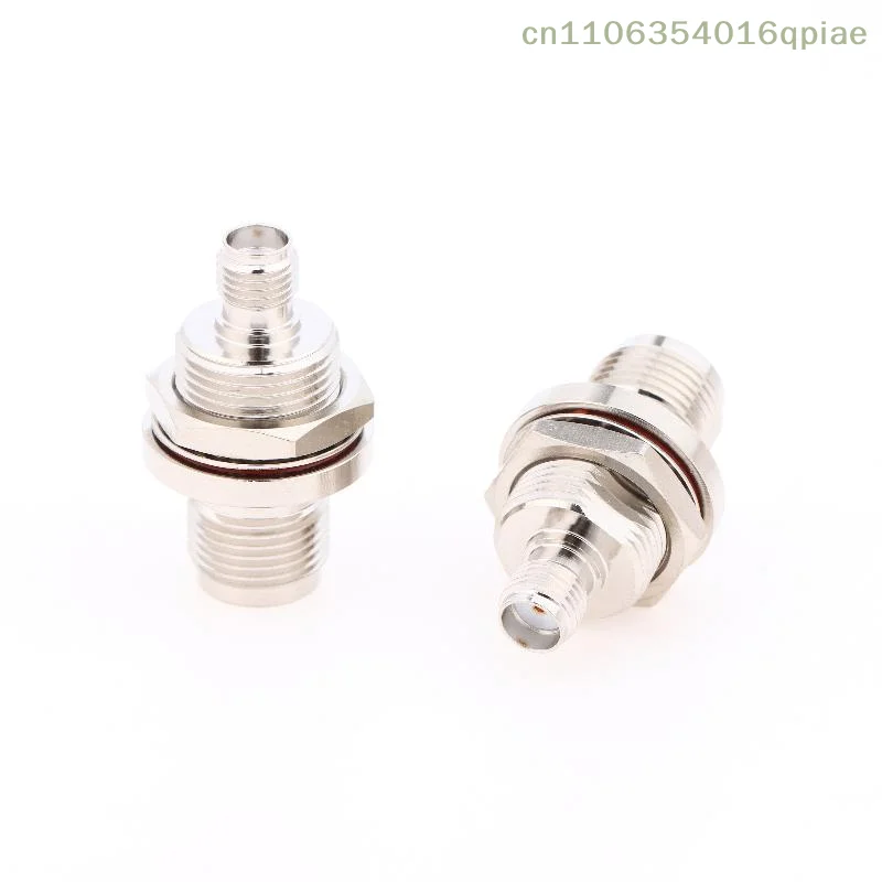 （Summer4）TNC/SMA-KKY-3 TNC To SMA Female Adapter Bulkhead Mount Connector TNC Female To SMA Female Jack RF Coaxial Adapter
