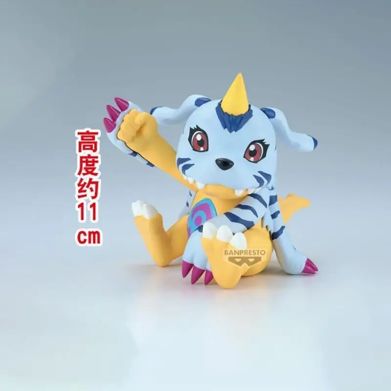 Genuíno bandai namco banpresto digimon aventura sofvimates gabumon kawaii anime figura modelo coletor ornamento brinquedo da criança presente