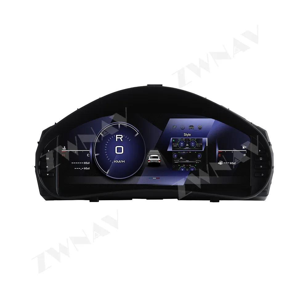 12.3 Inch LCD Digital Instrument Cluster Virtual Cockpit Speedometer For Peugeot 206 2004‑2008 Linux System Car Dashboard Screen