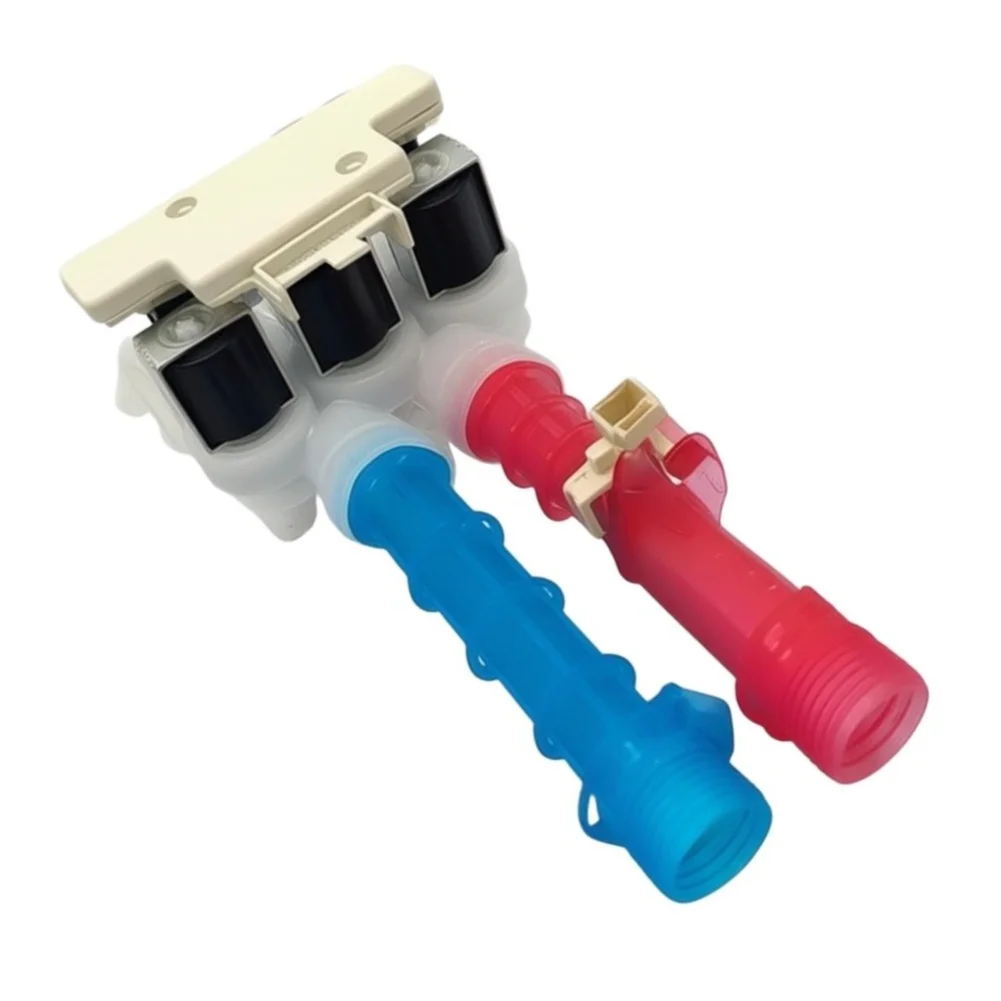 Replacement Water Inlet Valve for Kenmore and Washers 120V 5 Solenoid Plastic Valve Red Blue 25.98x12.98x11.00cm