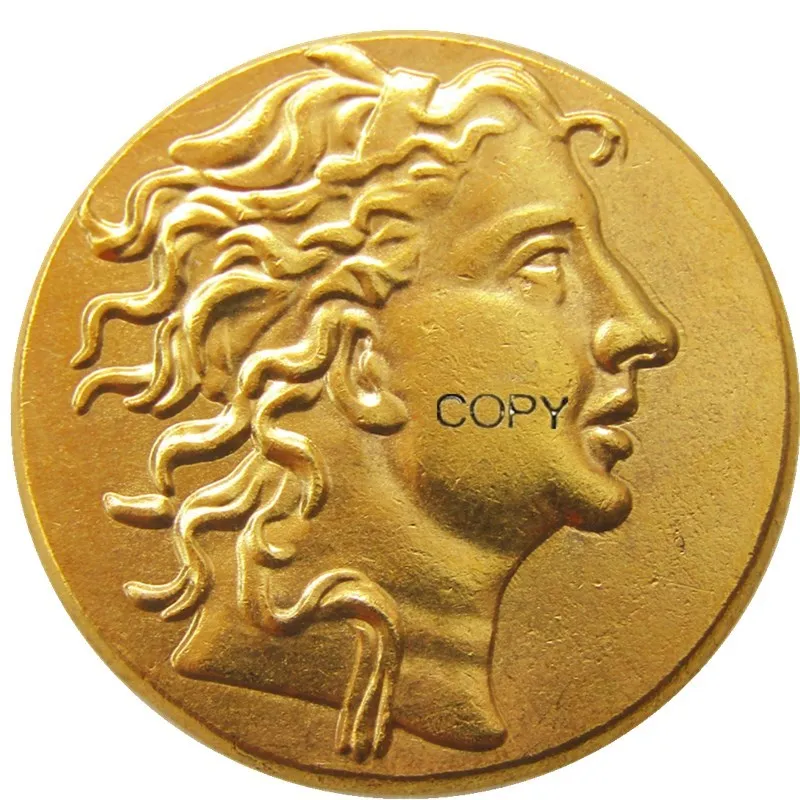 

G(40)MITHRADATES VI,Gold Stater, 84 BC портрет в прекрасном стиле. Редкая позолоченная копировальная монета