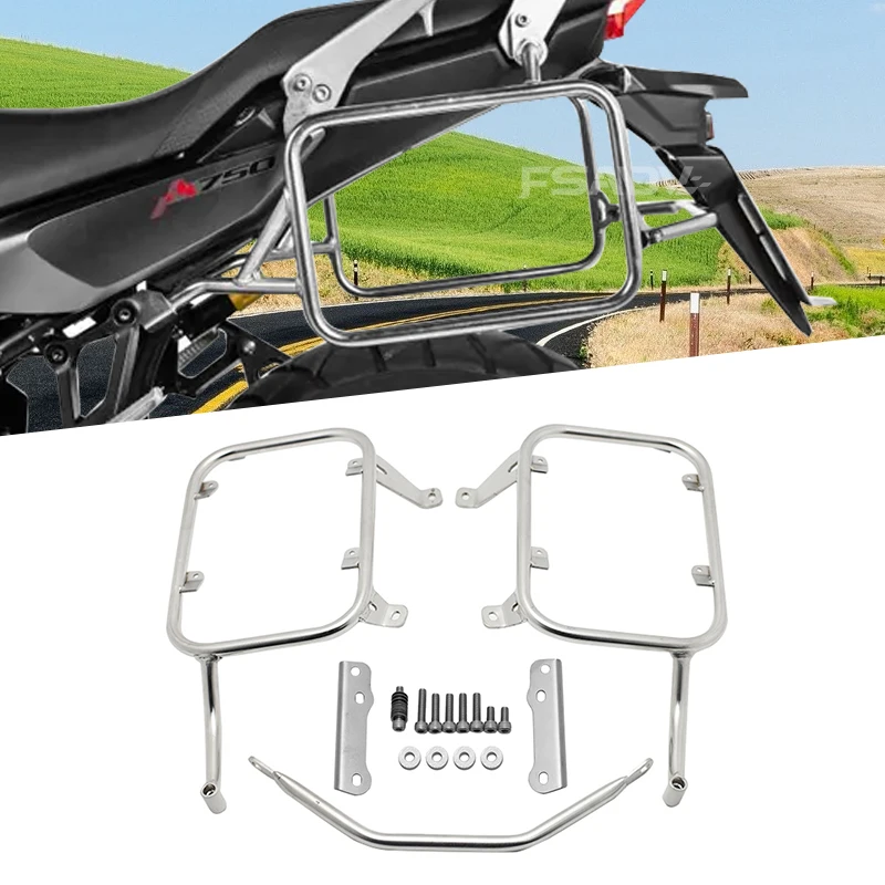 

Motorcycle Accessories Side Saddlebag Bracket Pannier Stainless Steel Pannier Rack For HONDA XL750 XL 750 TRANSALP 750 2023 2024