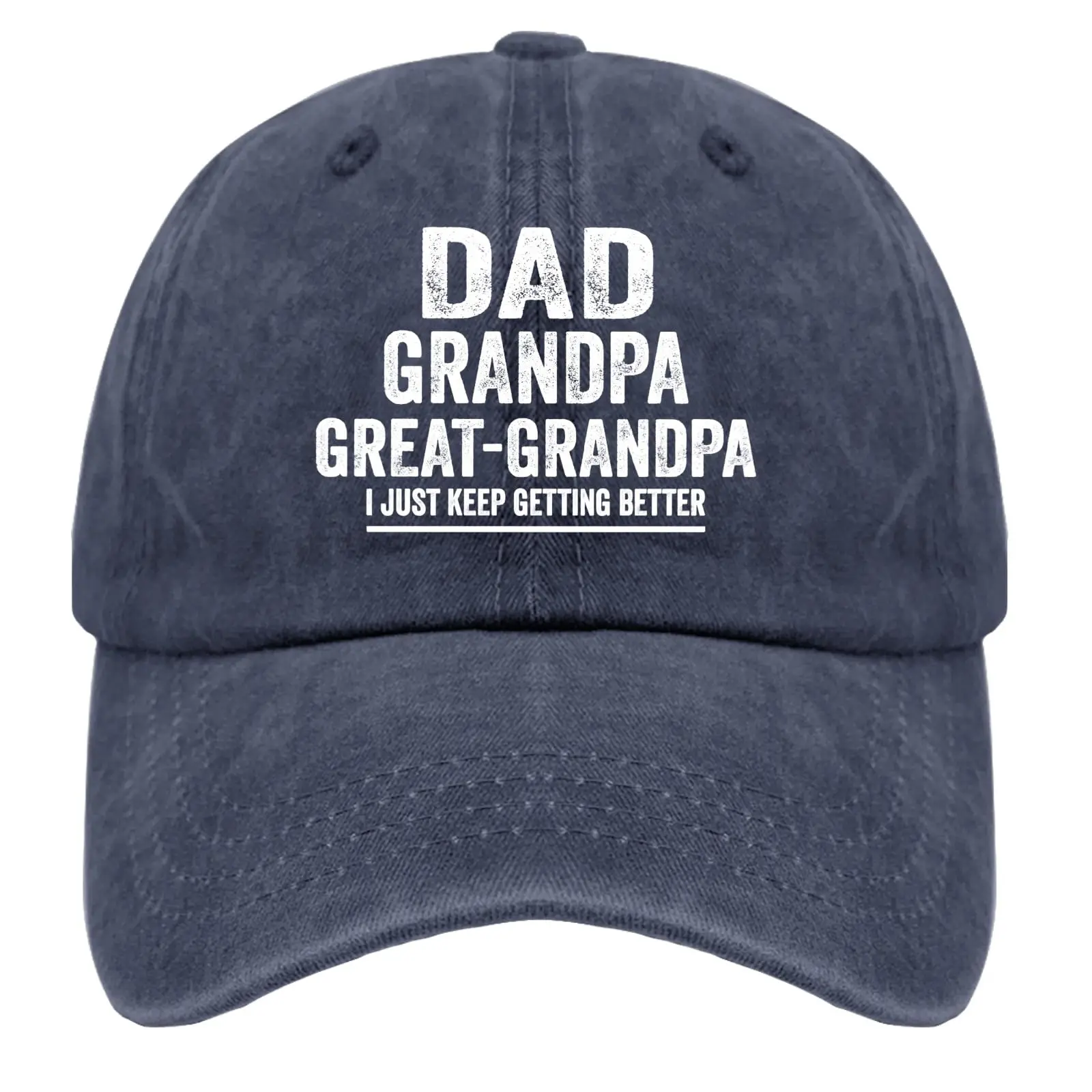 

Dad Grandpa Great Grandpa Hat Womans Hat Navy Blue Mens Hats Gifts for Boyfriends Cycling Hat Breathable Outdoor Sports Fishing