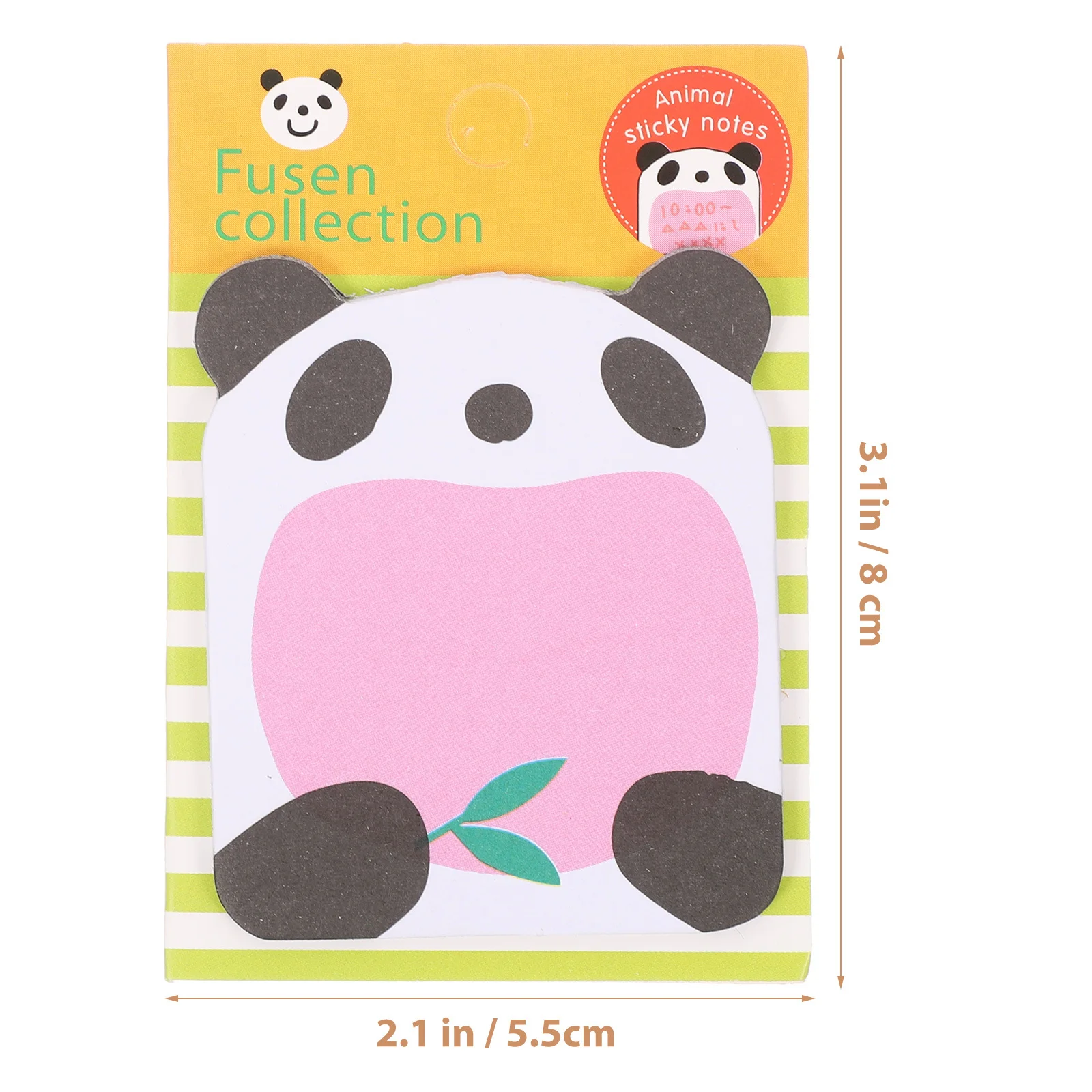 20 шт. блокноты с пандой, мультяшный дизайн, самоклеящаяся наклейка для заметок в форме животного, школьные и офисные блокноты для ежедневного использования