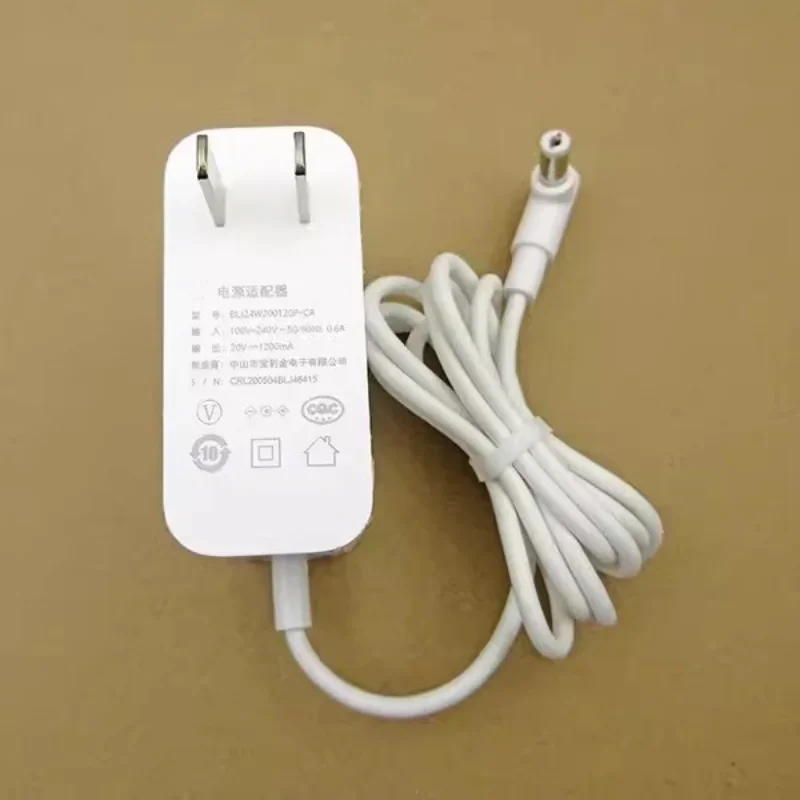 20V 1200mA BLJ24W200120P-CA Vacuum Cleaner Charger for Xiaomi Mop Pro Mi Robot Vacuum Mop-P Replacement