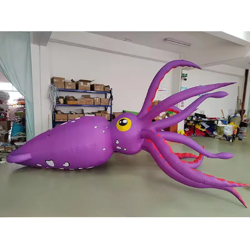 

Inflatable squid and cuttlefish, Marine life, with blower, outdoor shopping mall square advertising decoration props