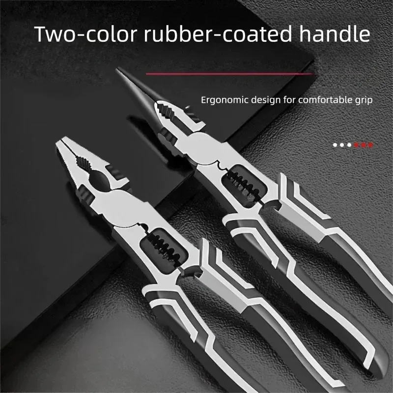 9Inch Multi-Functional Diagonal Pliers Wire Pliers Hardware Wire Cutters Professional Electrician Anti Slip Durable Repair Tools
