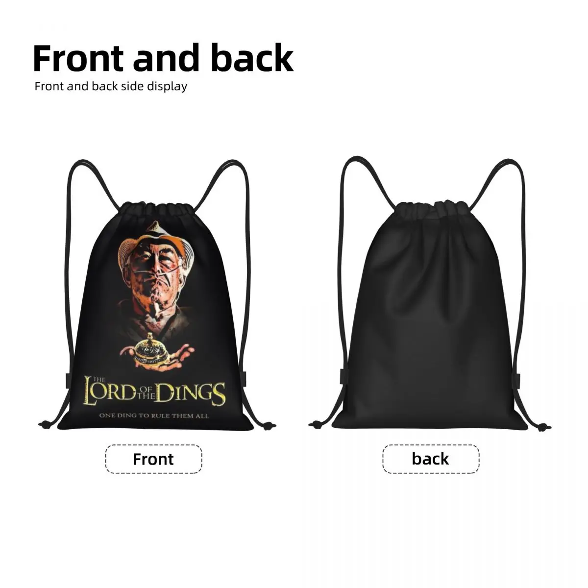 Lord Of The Dings Drawstring Bag Women Portable Gym Sports Sackpack TV Show Heisenberg Breaking Bad Shopping Storage Backpacks