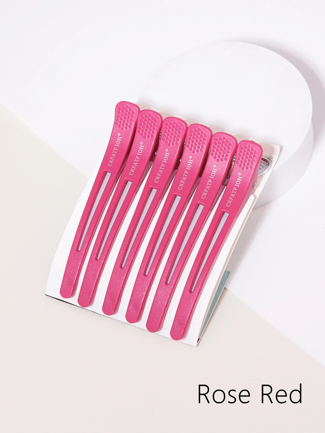 6 قطع من مشابك الشعر البلاستيكية غير اللامعة بدون خياطة لتصفيف الشعر وتصفيف ثابت ومشابك تصفيف نسائية احترافية خاصة للشعر المستعار الحقيقي #5