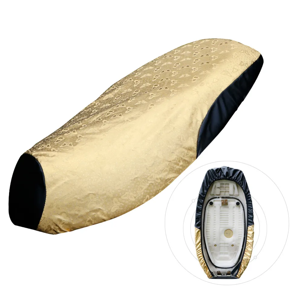

PU Waterproof Electric Scooter Saddle Cover Ergonomic 3D Cushion Non-Slip Elastic Fit for Motorcycle E-Bike Sun