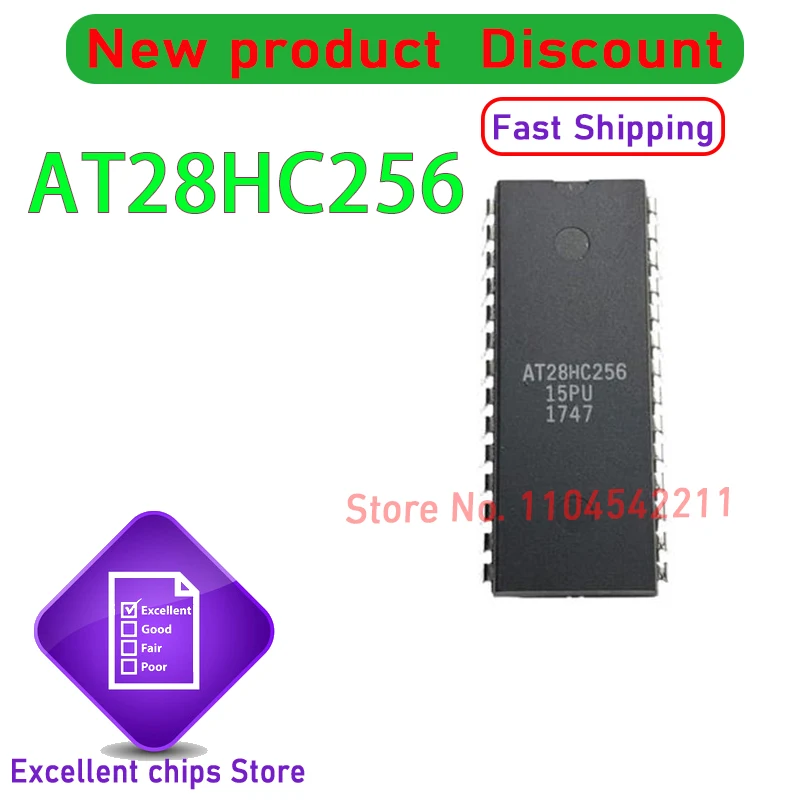 New Original AT28HC256-90JU AT28HC256 90JU PLCC32 In Stock  1~100pcs/lot