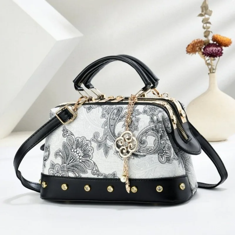 

Классическая женская сумка-мессенджер из высококачественной кожи, элегантная винтажная сумка через плечо для повседневной жизни и шопинга