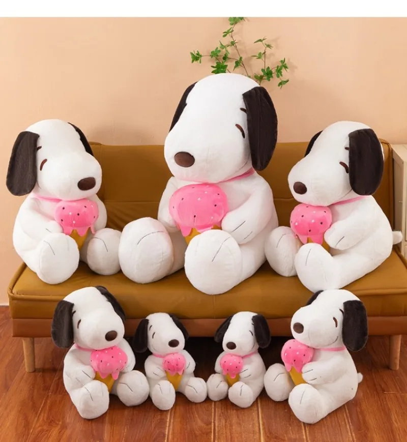 Miniso Nieuwe Snoopy Ice Cream Pluche Pop Kawaii Snoopy Pop Kussen Thuis Ornamenten Beste Vakantiecadeau voor mannen en vrouwen
