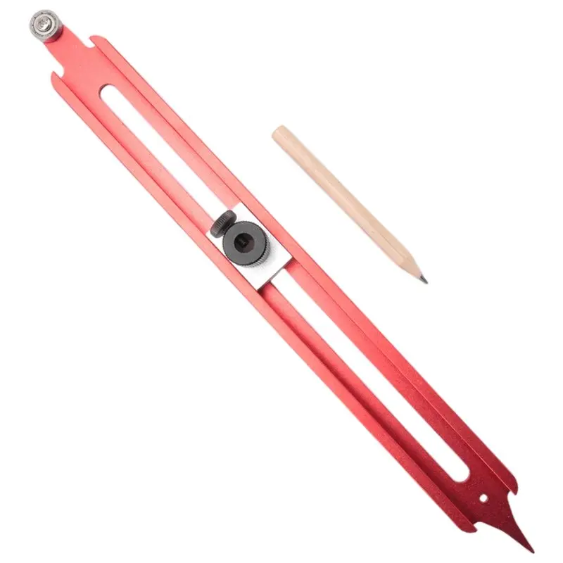 A98E-Contour Gauge Scribe Tool, Precise Profile Scribing Ruler With Adjustable Pencil Holder, Woodworking Edge Corner Gauge