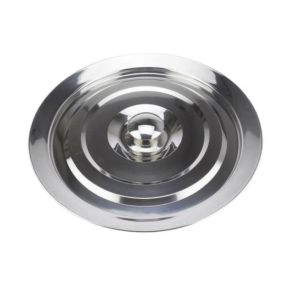 

Soup Bowl Lid Food Containers with Lids Practical Basin Silver Stainless Steel