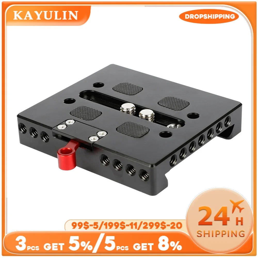 Kayulin Quick Release Baseplate With Locking Lever For ARRI Dovetail Bridge Plate Sled