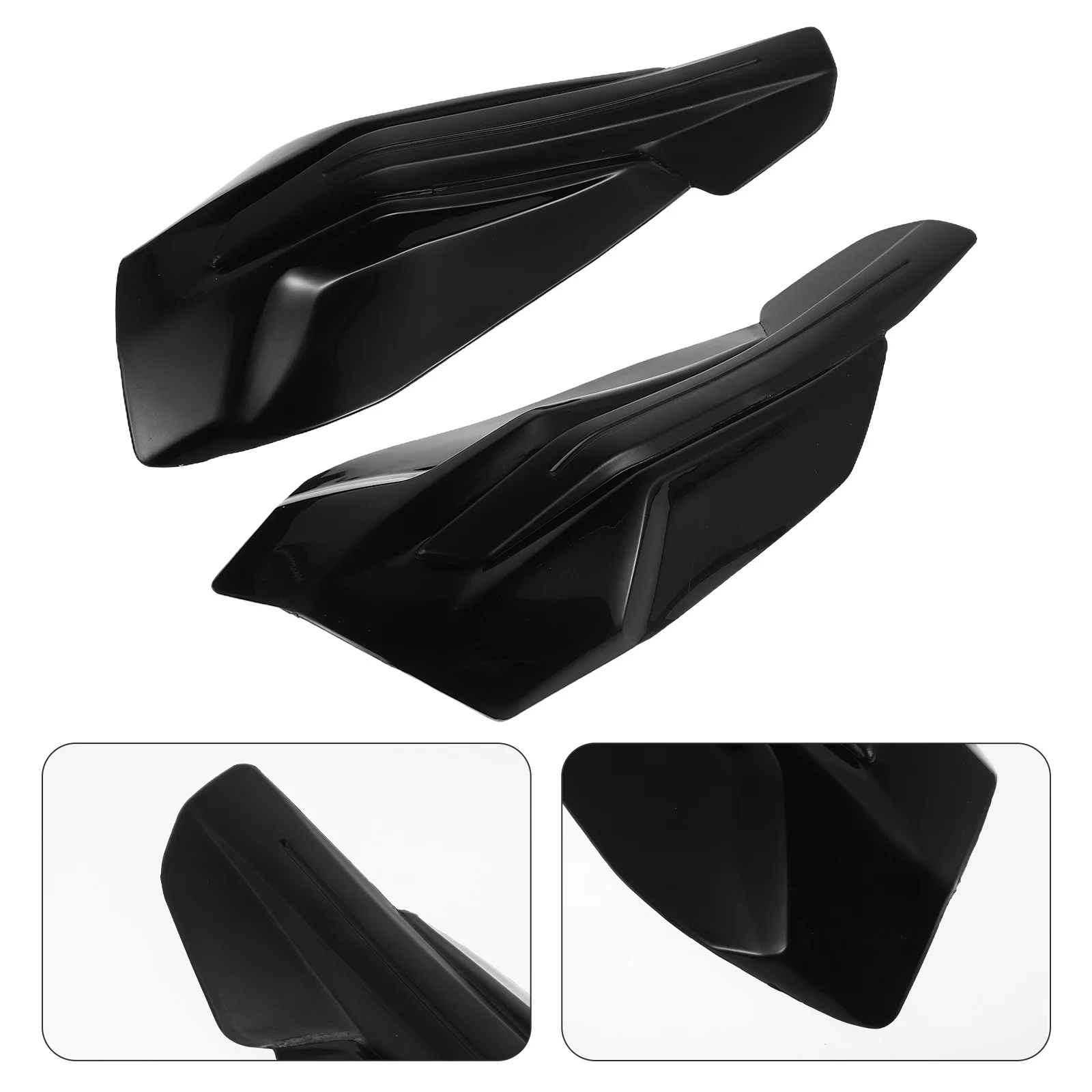 แฮนด์การ์ดมอเตอร์ไซค์แบบสากล 1 คู่ สีดำ ป้องกันลม สำหรับรถวิบาก ขับขี่ออฟโรด ผลิตจากพลาสติกทนทาน