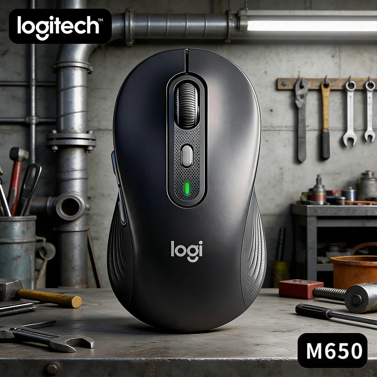 

Беспроводная беспроводная бесшумная Bluetooth-мышь Logitech M650/M650L, усовершенствованный оптический датчик, пользовательские кнопки, для офисного ноутбука