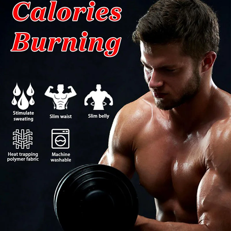 عرق ساونا رجالي بأكمام قصيرة لتخفيف الوزن للبالغين، قطع علوية مضغوطة لتشكيل الجسم بالكامل مع حزام قابل للتعديل وإبط مسامي