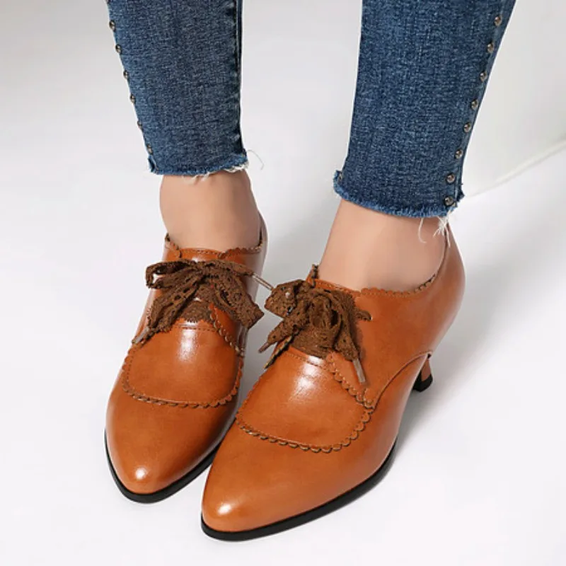 

Женские лоферы на низком каблуке, элегантные коричневые, черные, белые туфли на каблуке, офисная обувь, удобная весна 202, весна