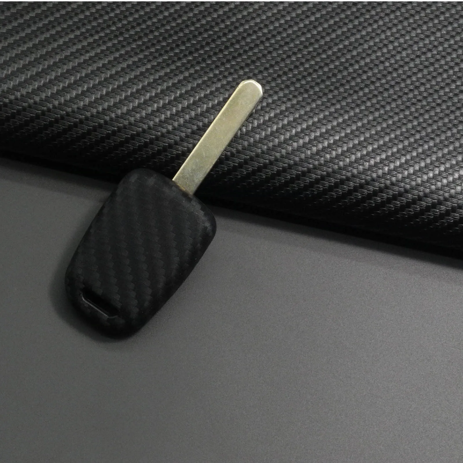 jingyuqin Carbon Silicone Car Remote Key Case Fob Cover For Honda GREIZ Civic City XRV Vezel Protective shell keychain