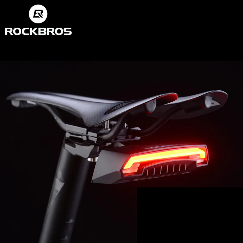 

ROCKBROS Wireless Remote Control Bike Tail Light Waterproof Turn Signal Laser USB Rechargeable MTB Bicycle Safety Bicycle Light