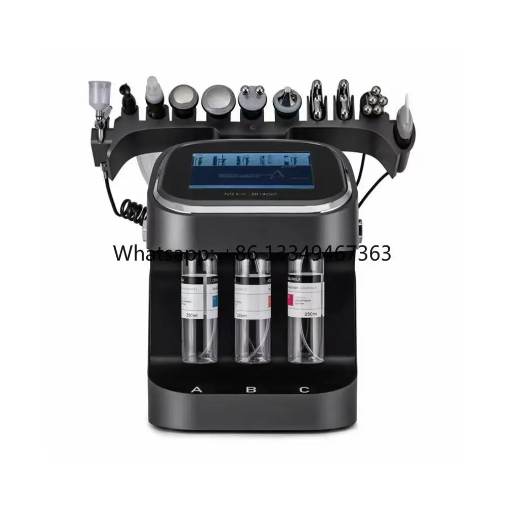 جديد وصول اللؤلؤة السوداء 10 في 1 هيدرو أكوا آلة تقشير اللوازم الطبية الأكسجين النفاثة الوجه سبا العناية بالبشرة التنظيف العميق الولايات المتحدة التوصيل