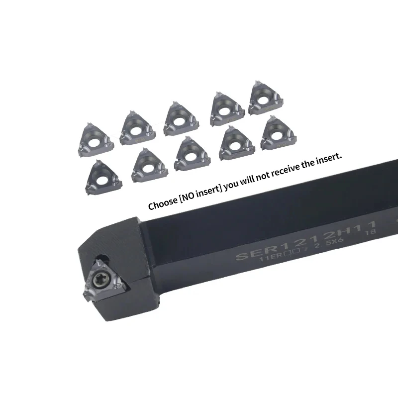 SER/L SER1010H11 SER1212K11 SER1616H11 SEL1616H11 External Thread Turning Tools rod 11ER/IR Carbide blade CNC Lathe Holder