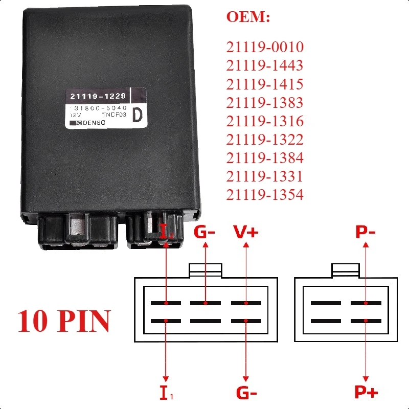 

Motorcycle Digital Ignition CDI Unit Box Igniter For Kawasaki GPX250 ZZR250 GPZ250 ZR250 Balius ZXR250 ninja EL250 Elinator