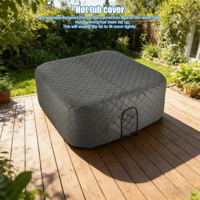 Premium Thermal Insulation Cover for Inflatable Hot Tubs Waterproof UVs Resistant Maintains Heat Saves Energy Y5GB