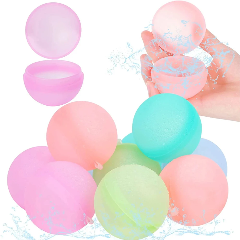 10 szt. Balony wodne wielokrotnego użytku balony wodne do wielokrotnego napełniania szybkie napełnianie samogojąca się bomba wodna Splash kulki dla