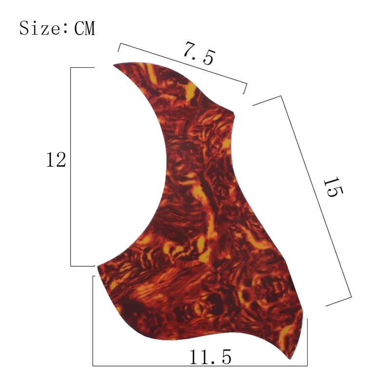Eagle Style Pickguard Acoustic Guitar Pickguard Sticker Transparent and Turtle Shell Color