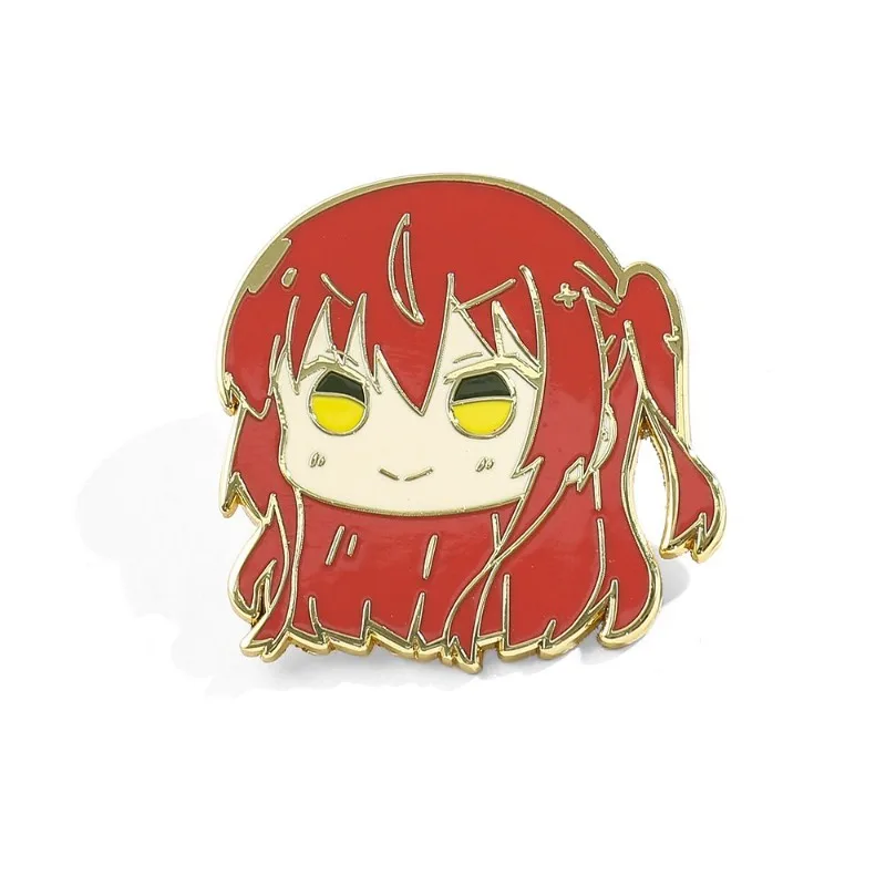 Neuer Bocchi the Rock! Gotoh Hitori/Ryo Yamada Ikuyo Kita Metall-Abzeichen mit hohem Farbwert, niedliche Cartoon-Brosche für Kleidung, Rucksack-Medaille – Detail 5