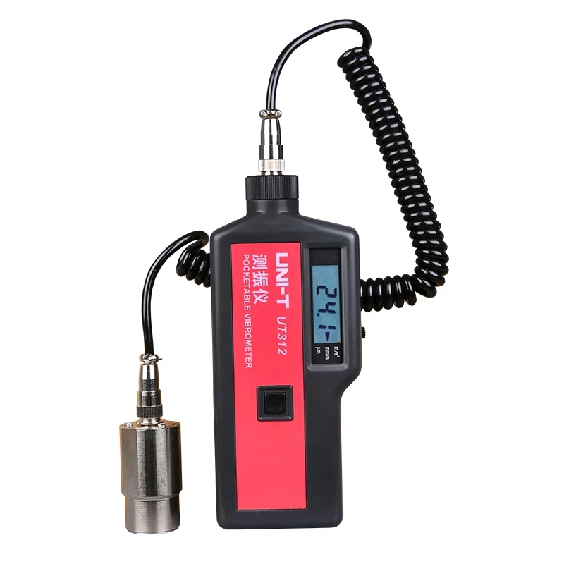 

UT312 Digital Vibrometer Portable Split Vibration Meter Acceleration Velocity Displacement Measurement Tester