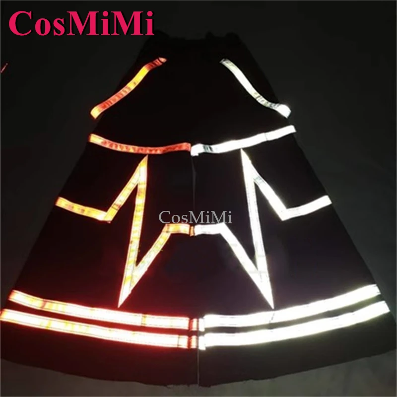 CosMiMi Fashion Ghost Dance Pants Cosplay Costume Grim Reaper Phat Pants Melbourne Shuffle Bell-bottoms Reflective Trousers New